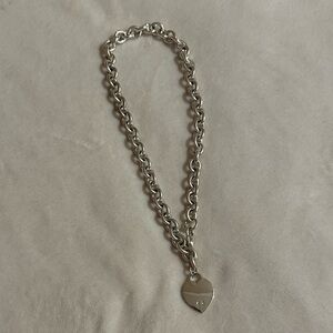 Silver Heart Pendant Necklace